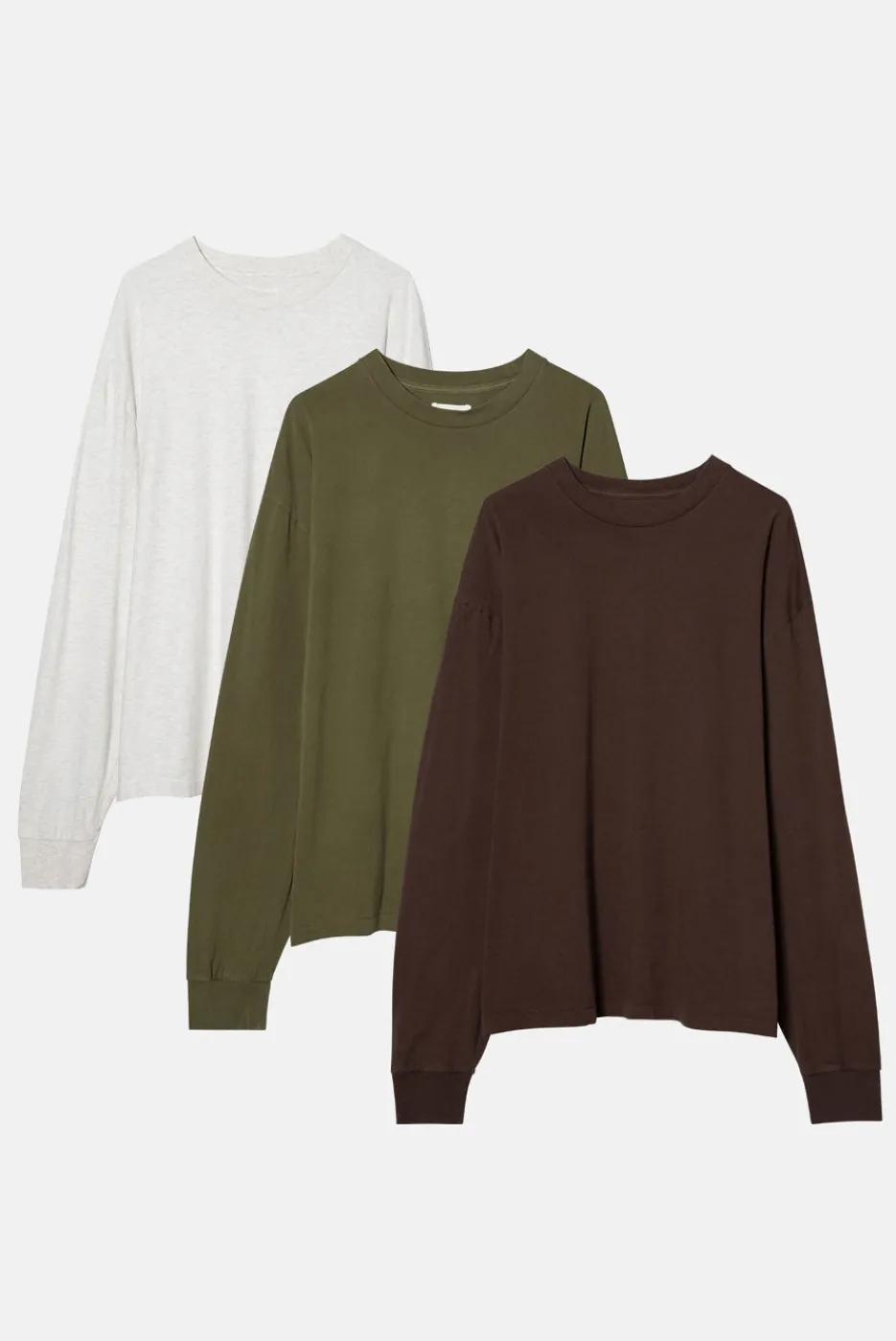 Elwood Clothing OVERSIZED CORE LS TEE 3 PACK