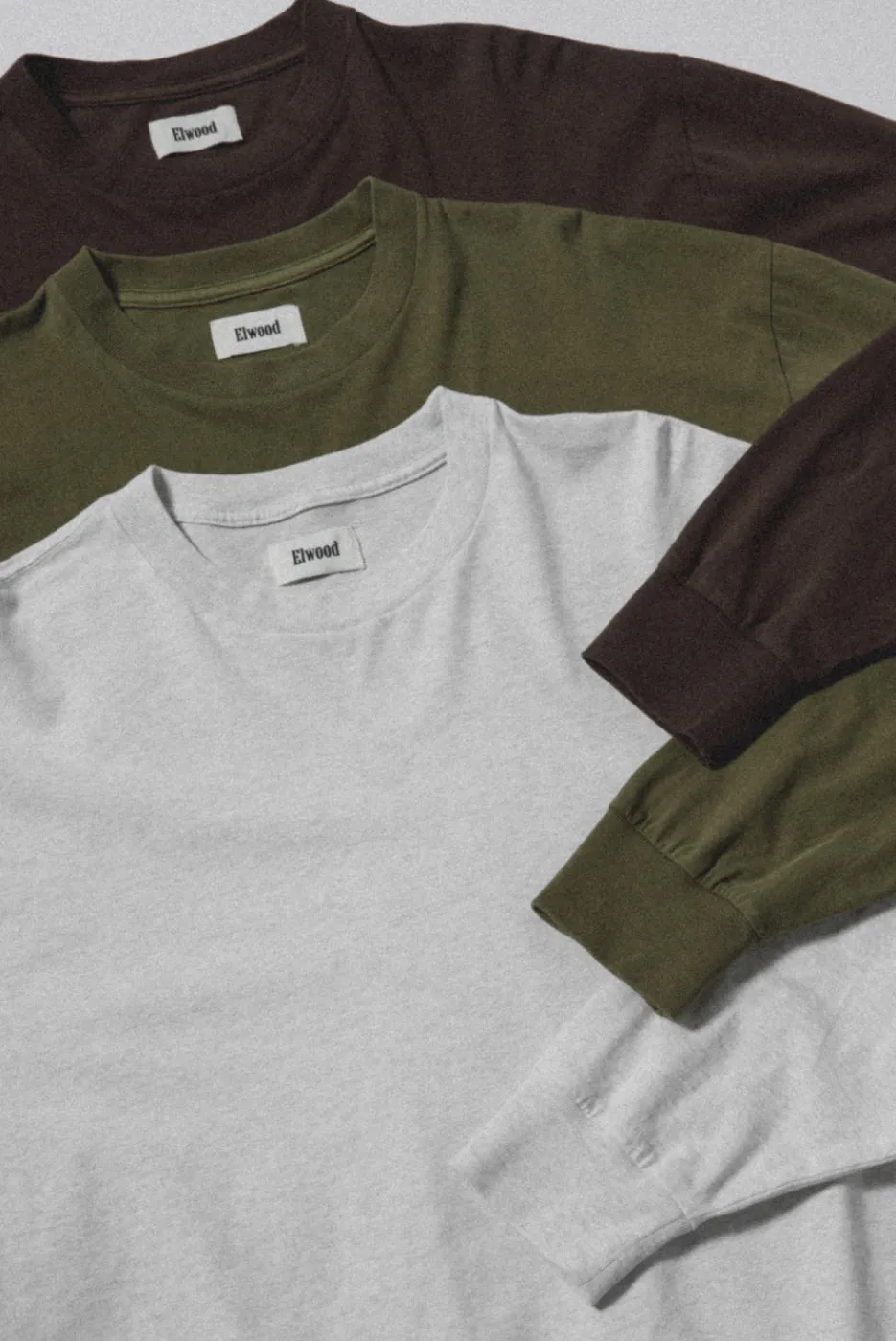 Elwood Clothing OVERSIZED CORE LS TEE 3 PACK