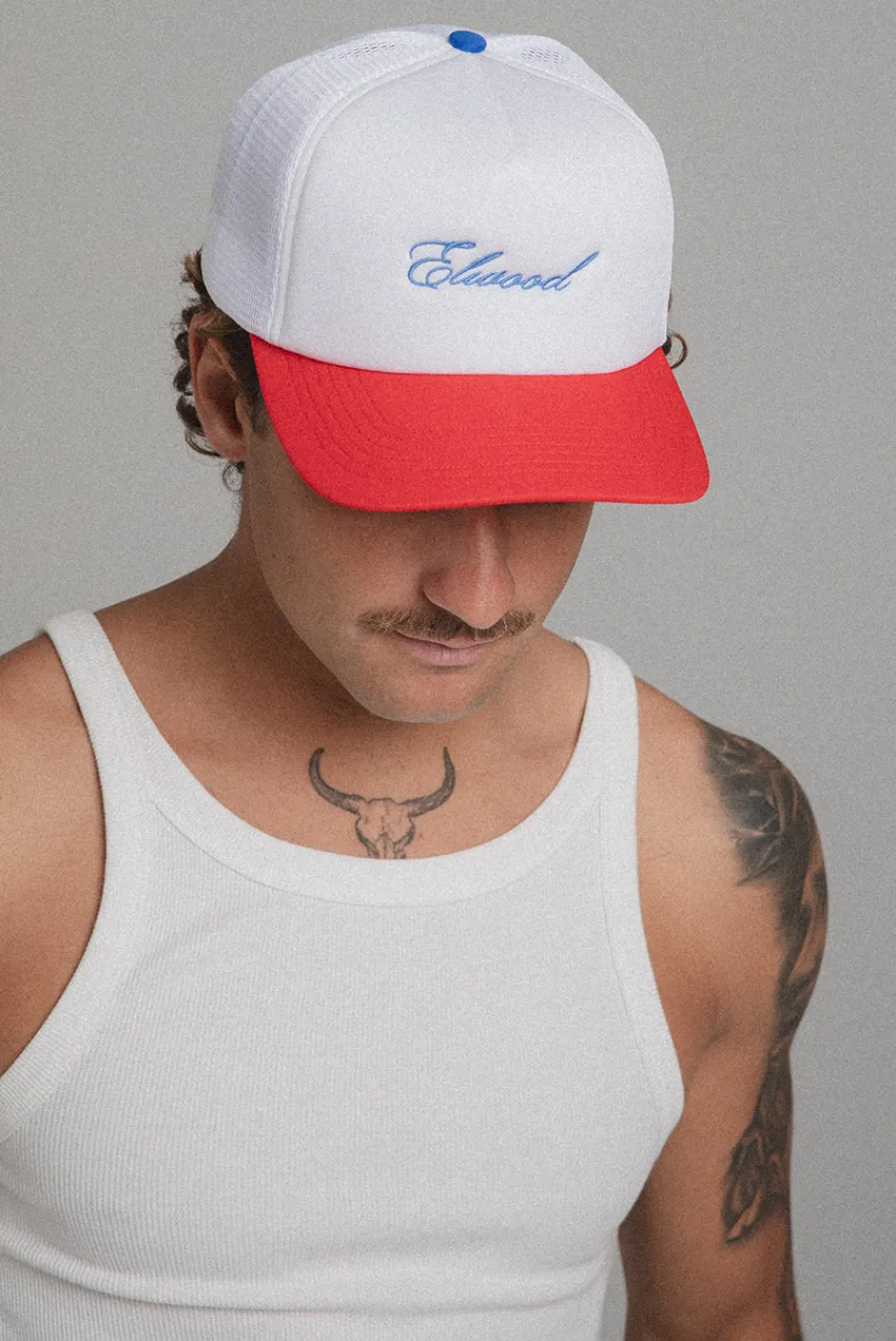 Elwood Clothing SCRIPT TRUCKER HAT