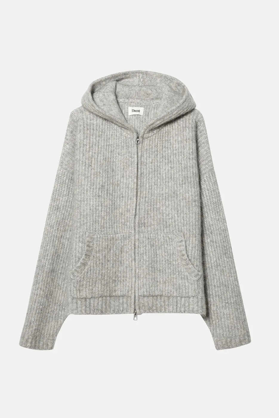 Elwood Clothing MOHAIR BLEND ZIP HOODIE