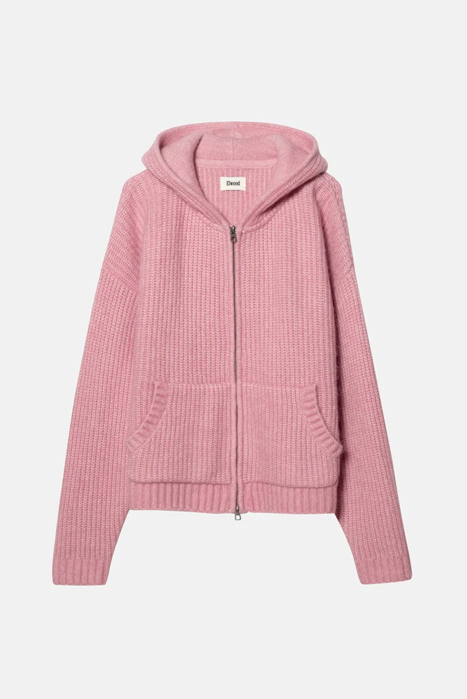 Elwood Clothing MOHAIR BLEND ZIP HOODIE