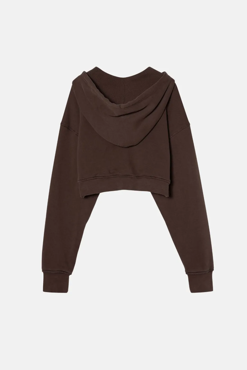 Elwood Clothing BABYDOLL CROP ZIP HOODIE