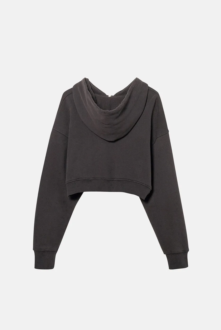 Elwood Clothing BABYDOLL CROP ZIP HOODIE