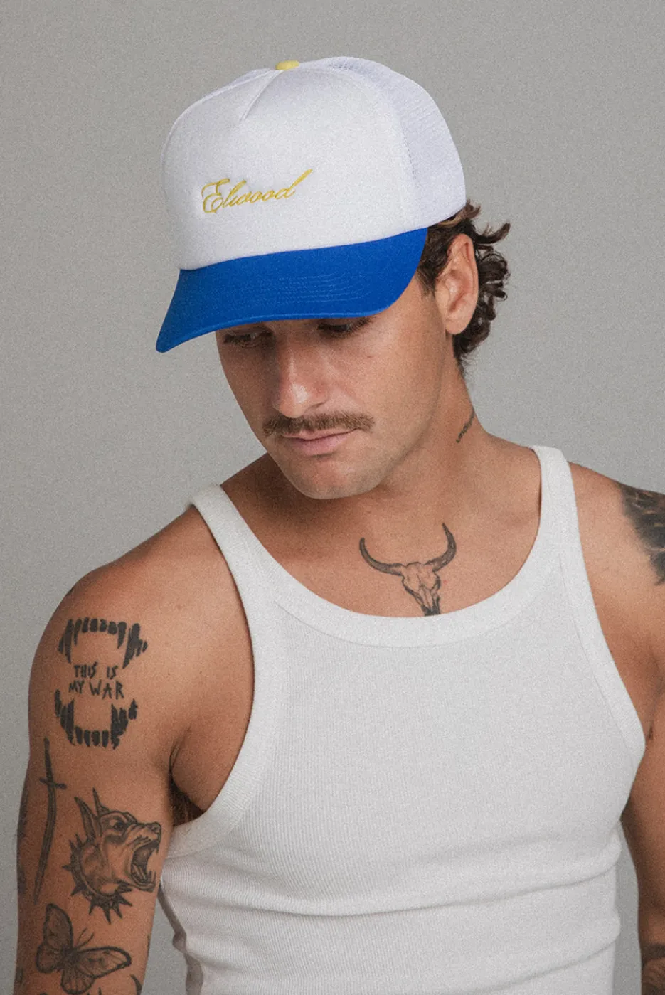 Elwood Clothing SCRIPT TRUCKER HAT