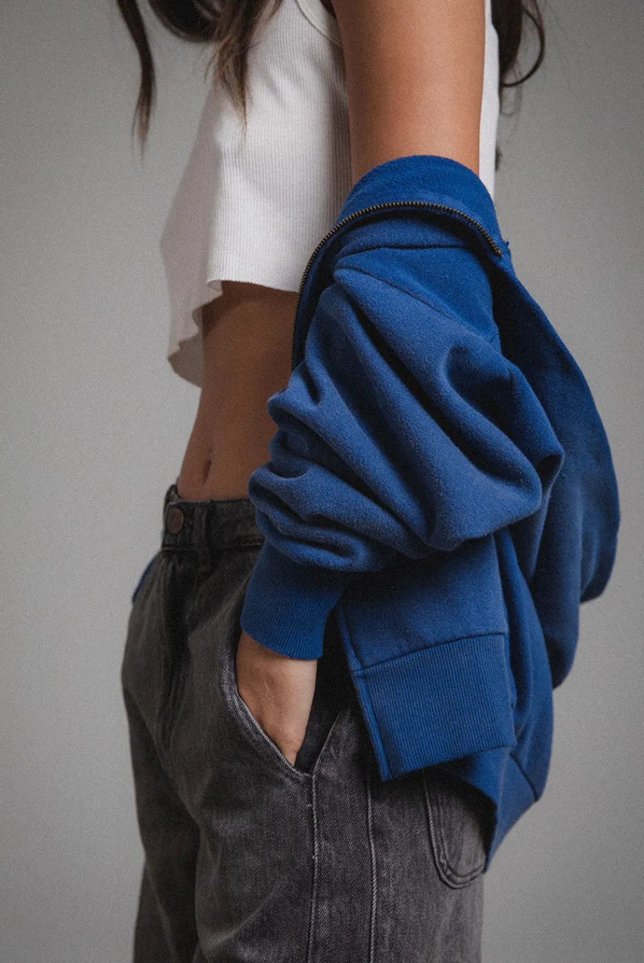 Elwood Clothing BEACHWOOD CROP HOODIE