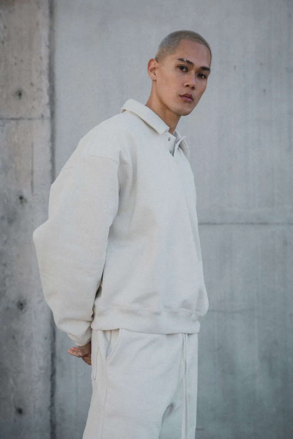 Elwood Clothing HEAVYWEIGHT POLO CREWNECK