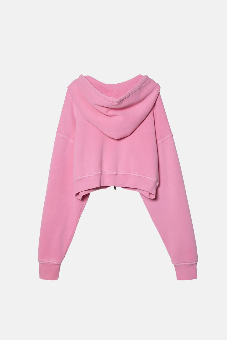 Elwood Clothing BABYDOLL CROP ZIP HOODIE