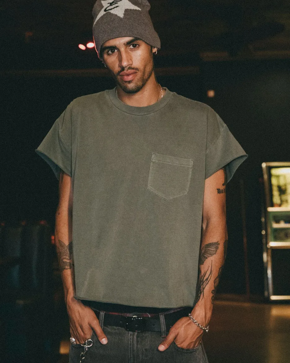 Elwood Clothing DRUMMER CUT OFF TEE