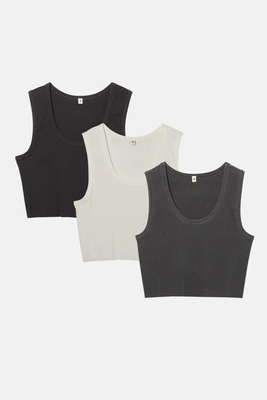 Elwood Clothing MALIBU CROP TANK 3 PACK