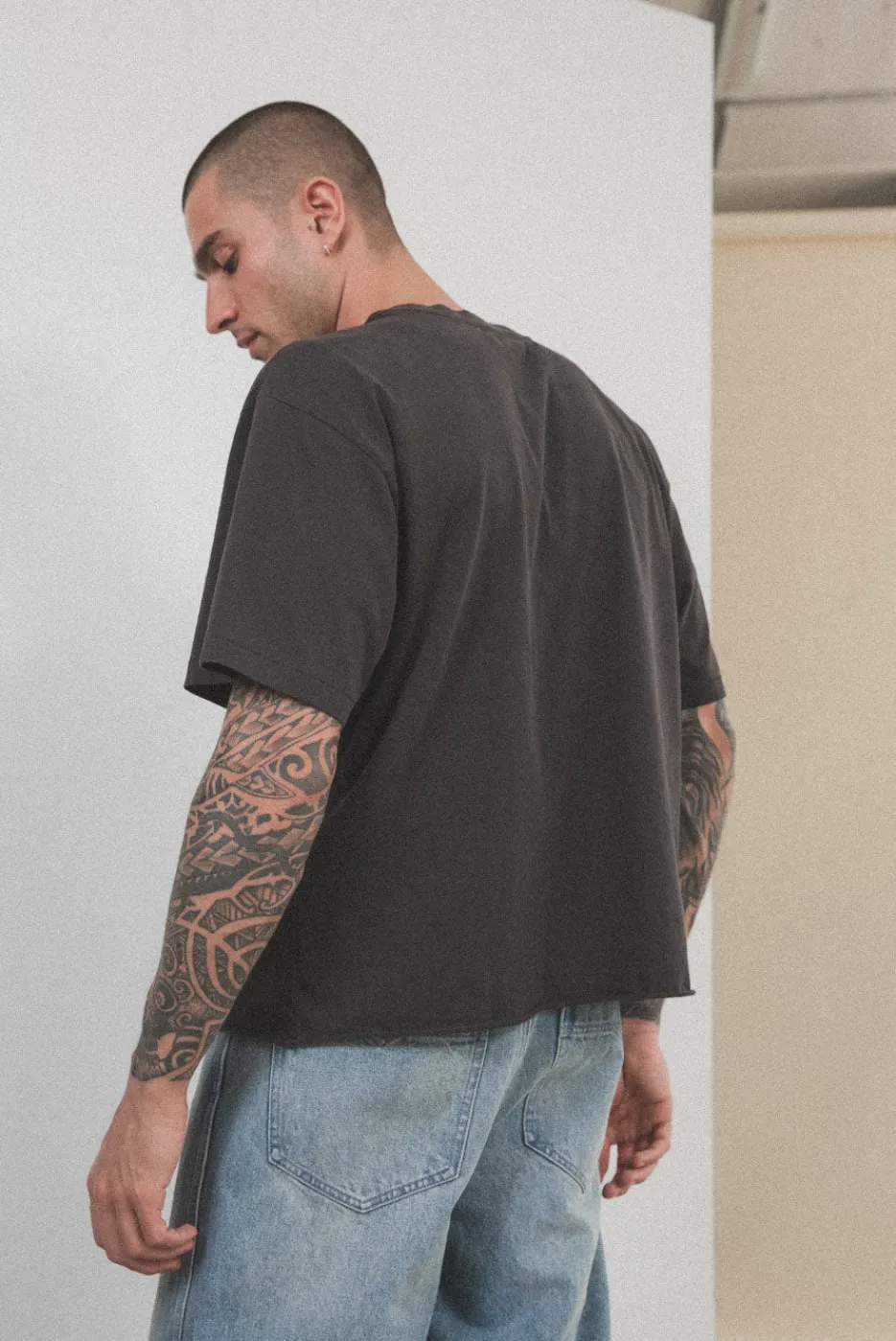 Elwood Clothing OVERSIZED CROP CORE TEE