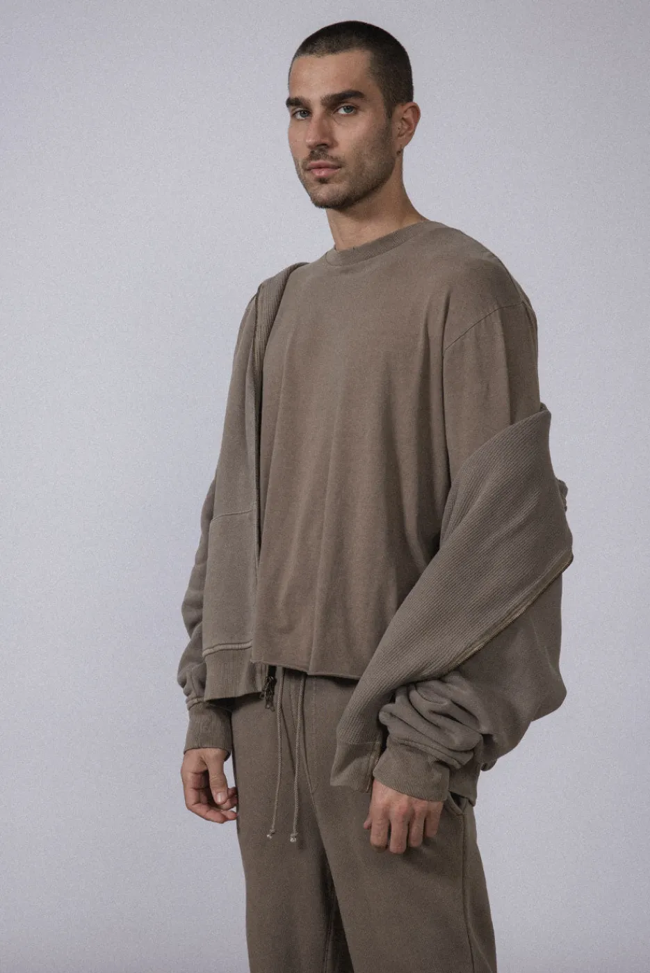 Elwood Clothing OVERSIZED CROP CORE TEE