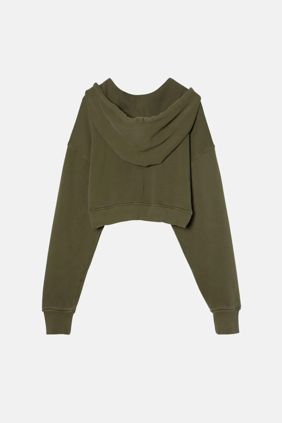 Elwood Clothing BABYDOLL CROP ZIP HOODIE