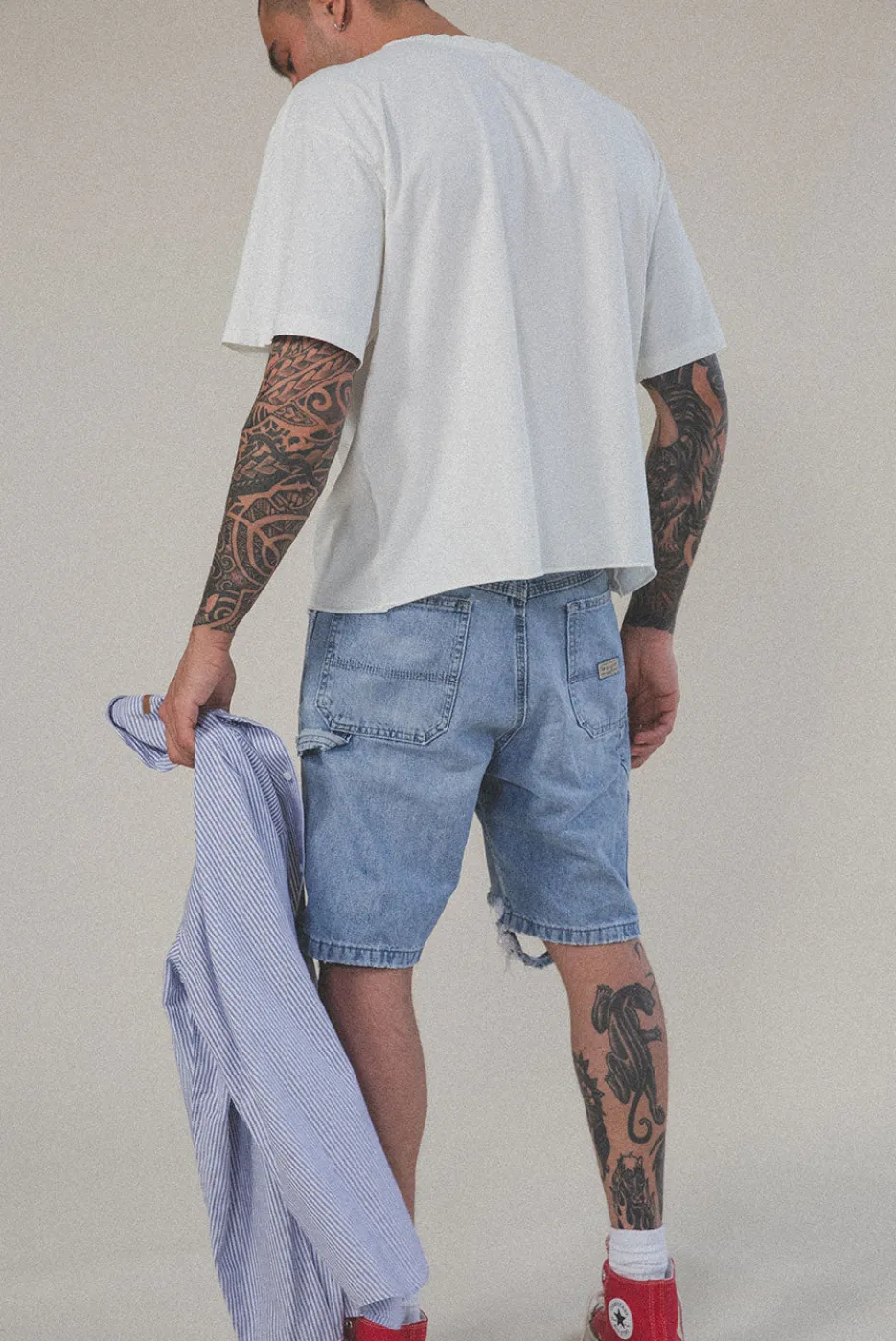 Elwood Clothing OVERSIZED CROP CORE TEE 3 PACK