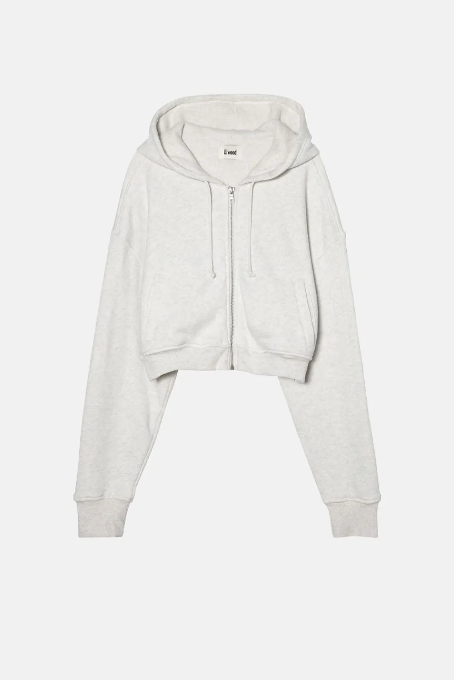 Elwood Clothing BABYDOLL CROP ZIP HOODIE