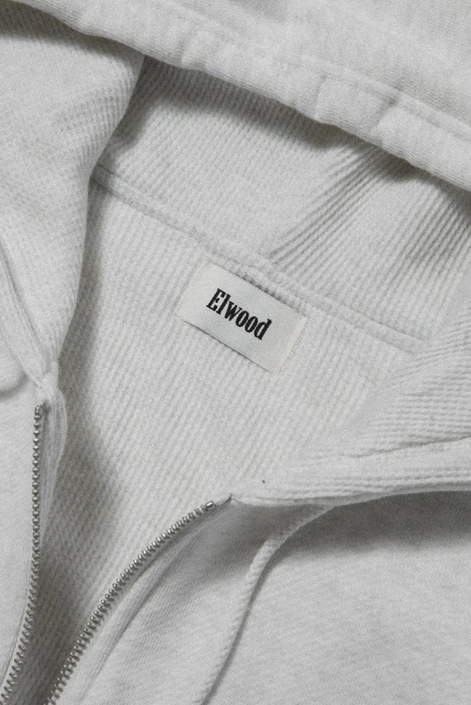 Elwood Clothing BABYDOLL CROP ZIP HOODIE